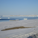 Open water visible off the coast of Nome, Alaska on April 5 2019.